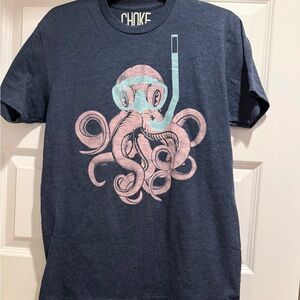 Choke Navy Blue Octopus Graphic Tee